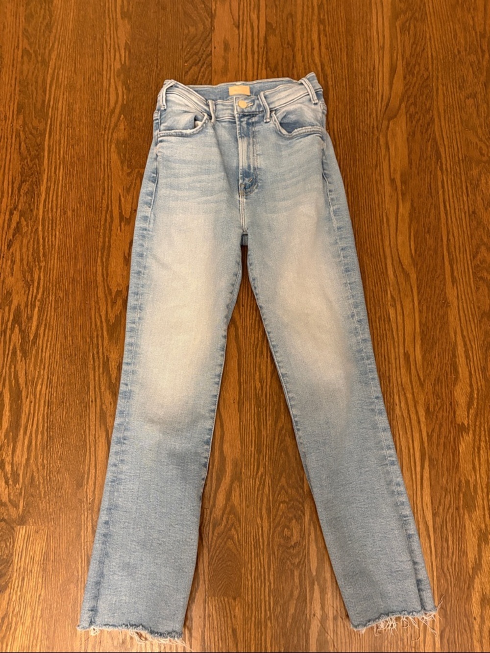 Mother jeans the hustler ankle fray jeans size 25